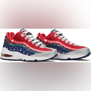 Nike Air Max 95 GS Christmas‎ Seater Kids Shoes - 5.5y